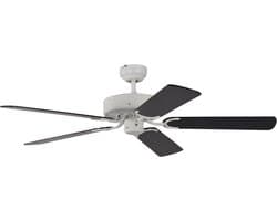 Grote Plafondventilator Motorstil 132 cm met Houtnerf Omkeerbare Bladen