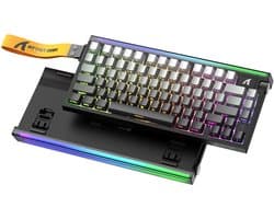 Attack Shark R85 HE Gaming Toetsenbord, Hall Effect, Rapid Trigger, RGB - Zwart/Grijs