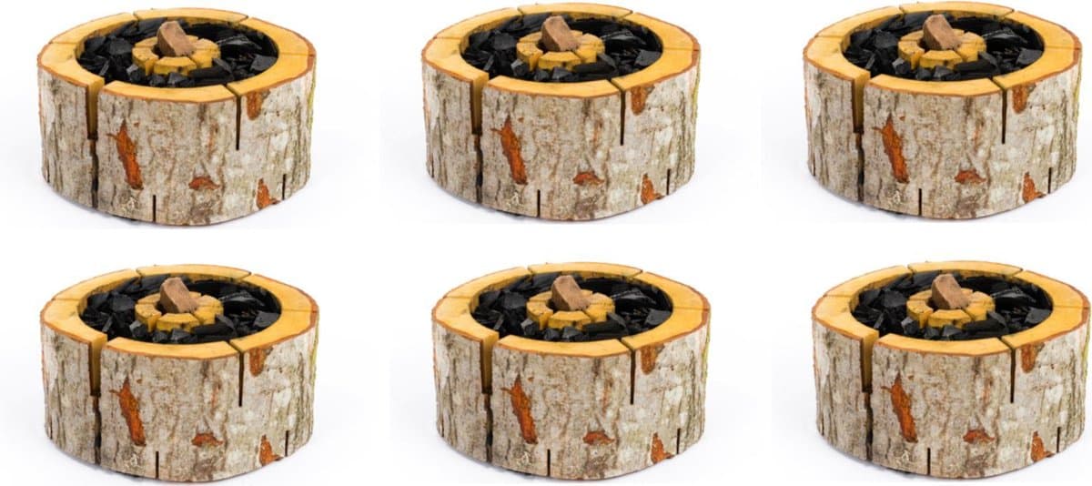 4 Stuks BBQ aansteker - Firestarter maat XL 24x24cm - Ecologische wegwerp barbecue / Milieuvriendelijke wegwerp bbq - eenmalig gebruik — afbeelding 1