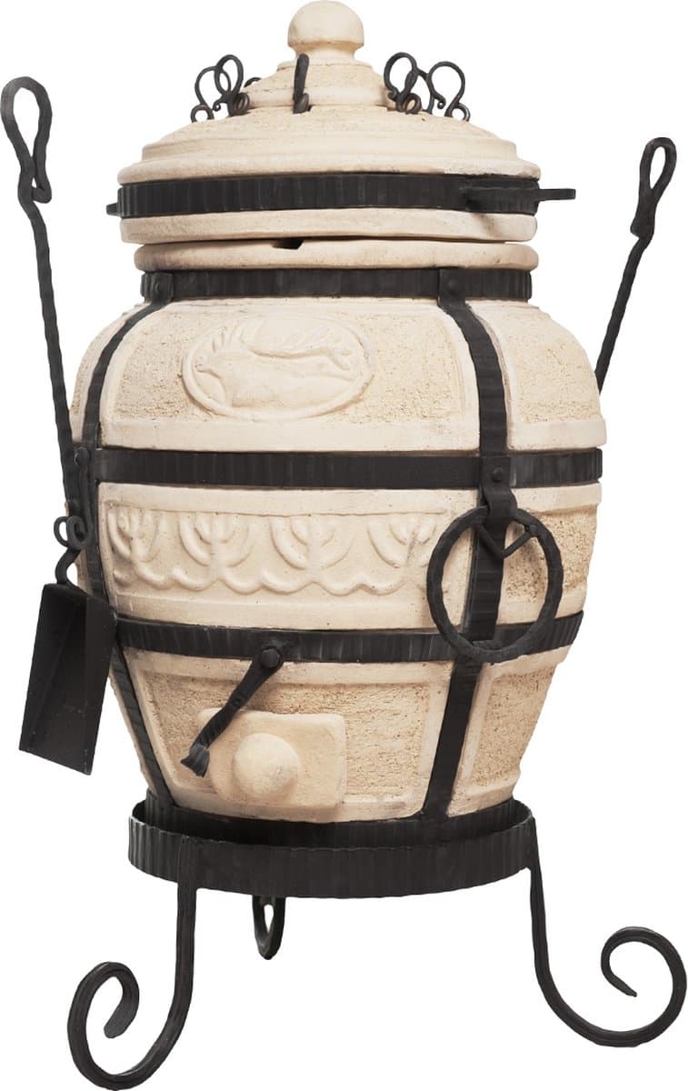 Keramische tandoor Don Sarmat - Multifunctionele Houtoven BBQ - Voor de Fijnproever! *** Met onderstel — afbeelding 1