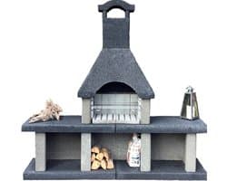 Intergard Barbecue beton houtskool bbq Venezia nr. 2 (200x200x50cm/600kg)