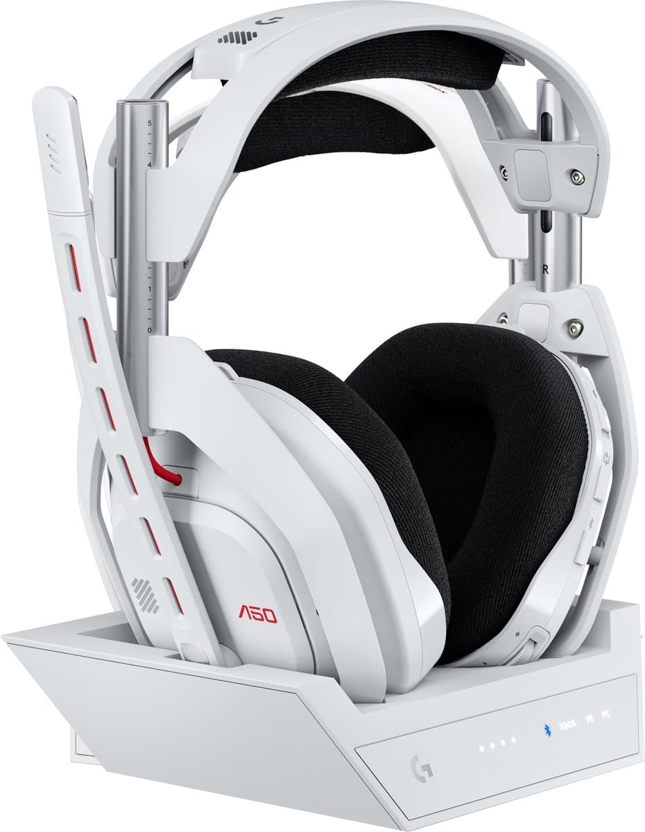 Logitech G Astro A50 Lightspeed - Draadloze Gaming Headset - PlayStation, PC, Nintendo Switch, Xbox - Wit — afbeelding 1