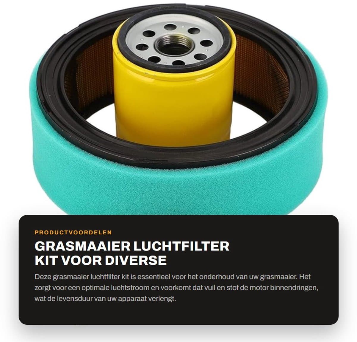 Dailygoods- Luchtfilter Revisieset - Geschikt voor KOHLER CV18S/CV23S/CV20S/CH22/CH23 - Inclusief Brandstoffilter/Bougie/Oliefilter - Stabiele Prestaties - Materiaal: IJzer/Rubber - Grasmaaieronderdelen — afbeelding 1