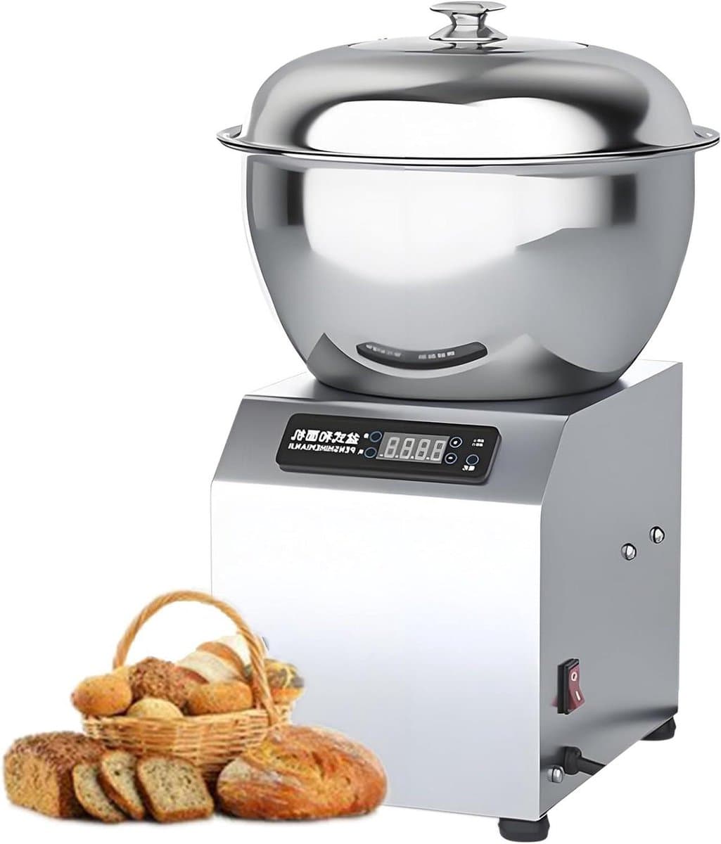 Spiraalmenger - Deegmaker - Bakken en Mengen - Dubbele rotatie functie - 8 Kilogram capaciteit - Zilver — afbeelding 1