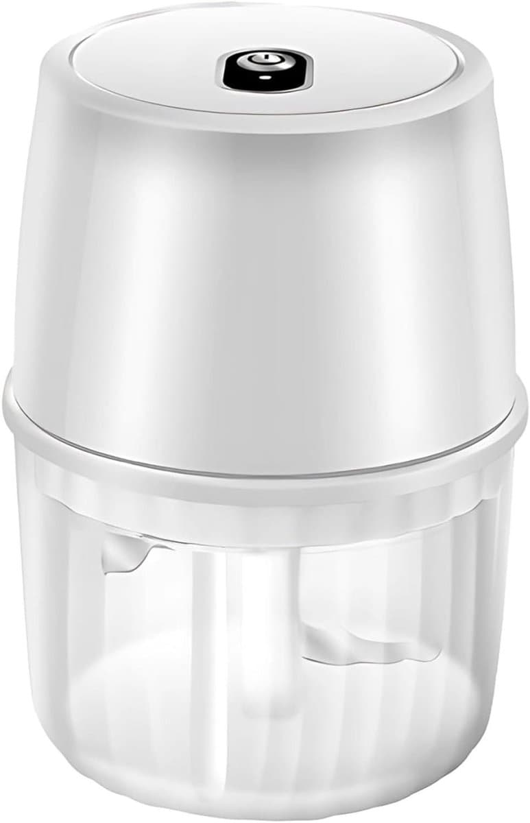 Keuken Hakmachine - Mini Chopper - Snel Ingrediënten Snijden - Draadloos Ontwerp - 250 ml - Wit — afbeelding 1