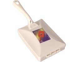 Kruimelveger - Kruimelreiniger Tafel - Snel Opruimen - Dubbele Rolborstels - 10.5 x 26 cm - Beige