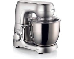 Planeetmenger - Keukenmachine Deegmachine - Zelf Bakken - Krachtige Motor - 5.2 liter - Zilver