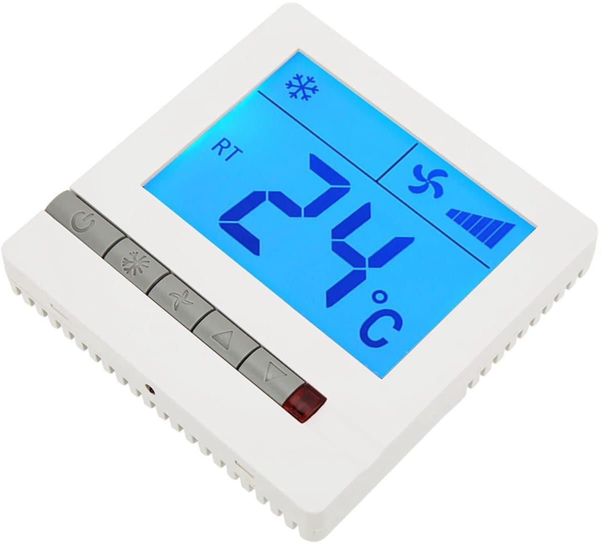 Dailygoody - Ventilator Coil Thermostaat - Digitale Temperatuur Controller - Vertraging Compressor - Modern - 3-snelheden - Geschikt voor Aircondition — afbeelding 1