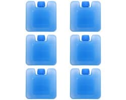Dailygoods - Dailygoody - Airconditioning Koeler - Draagbare IJsblokjeshouder - Compact en Licht - Sky-Blue - Herbruikbare IJsdozen - Ideaal voor Zomer - 6 Stuks