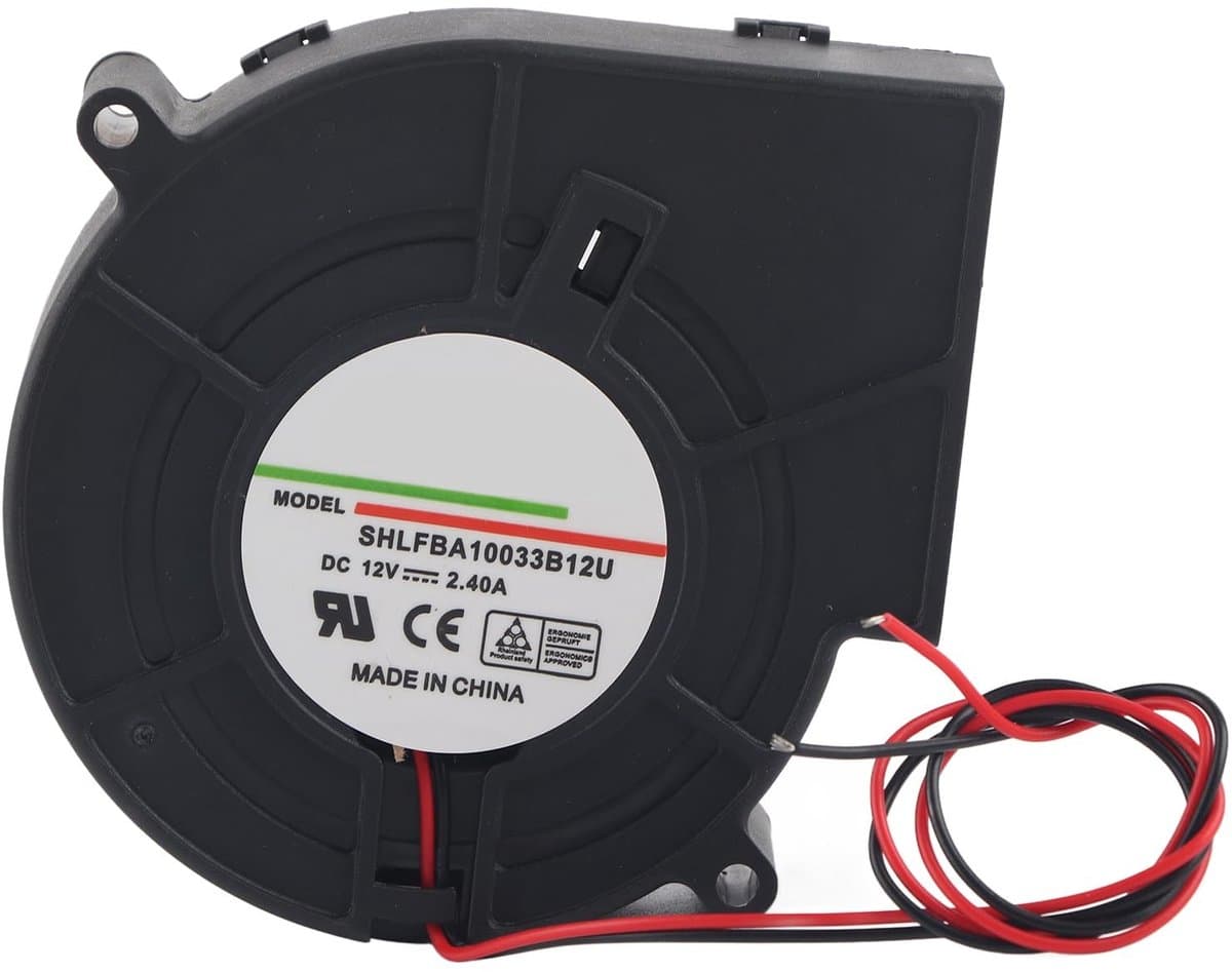 VT Goods - Borstelloze Koelventilator - Dubbele Bal Turbine - Langdurig Gebruik - 12V - Luchtblazer - Ideaal voor Camping en Picknick — afbeelding 1