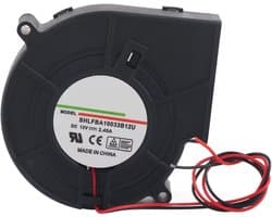 VT Goods - Borstelloze Koelventilator - Dubbele Bal Turbine - Langdurig Gebruik - 12V - Luchtblazer - Ideaal voor Camping en Picknick
