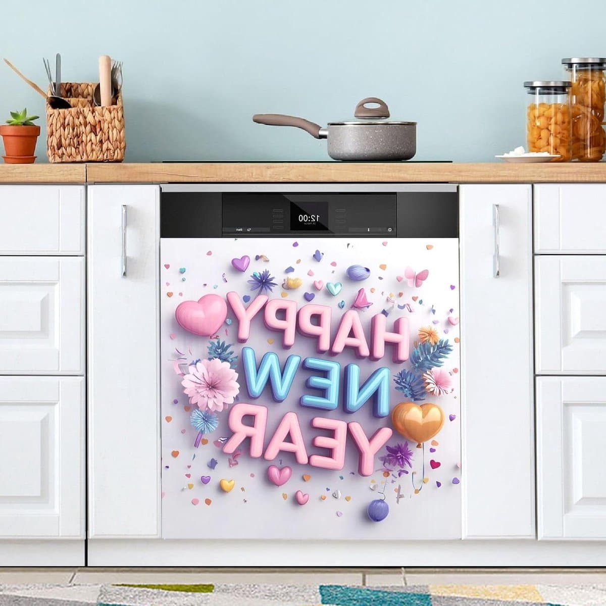 Magnetische Vaatwasserhoes - Keuken Decoratie - Keuken Opfrissen - Universele Compatibiliteit - 58 x 66 cm - Thema — afbeelding 1