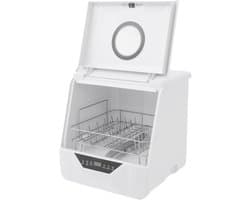 Mini vaatwasser - Tafelmodel - Snel servies reinigen - 4 wasprogramma's - 6 liter - Wit