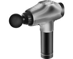 Massage Gun - Spier Massager - Spierherstel - Gedempt Geluid - 23 x 18 x 6.5cm - Zilver