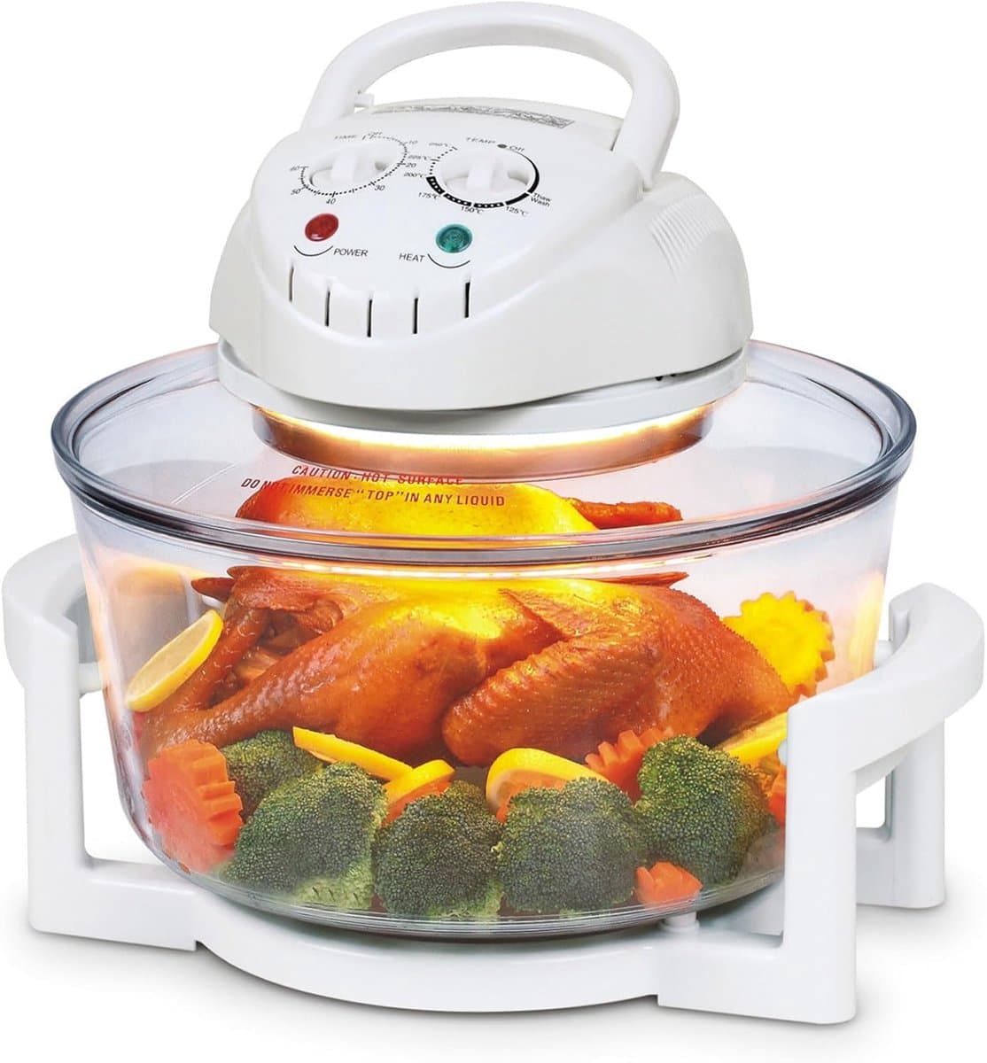 Halogeen Luchtfriteuse - Multifunctionele Oven - Snel Koken - 360 Graden Verwarming - 12L Capaciteit - Wit — afbeelding 1