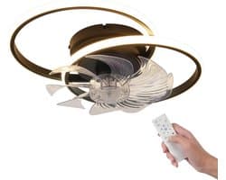 Plafonniere met Ventilator - Plafondventilator - Plafondventilator Afstandsbediening