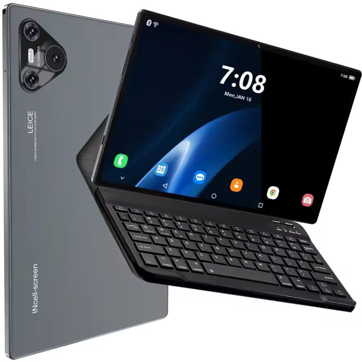 Mookes Pad 9 Pro Tablet 10.1 inch Android Snapdragon 8gen2 Global 16GB 1024GB 10000 mah 5G Dual SIM WIFI HD Scherm - Black and Keyboard — afbeelding 1