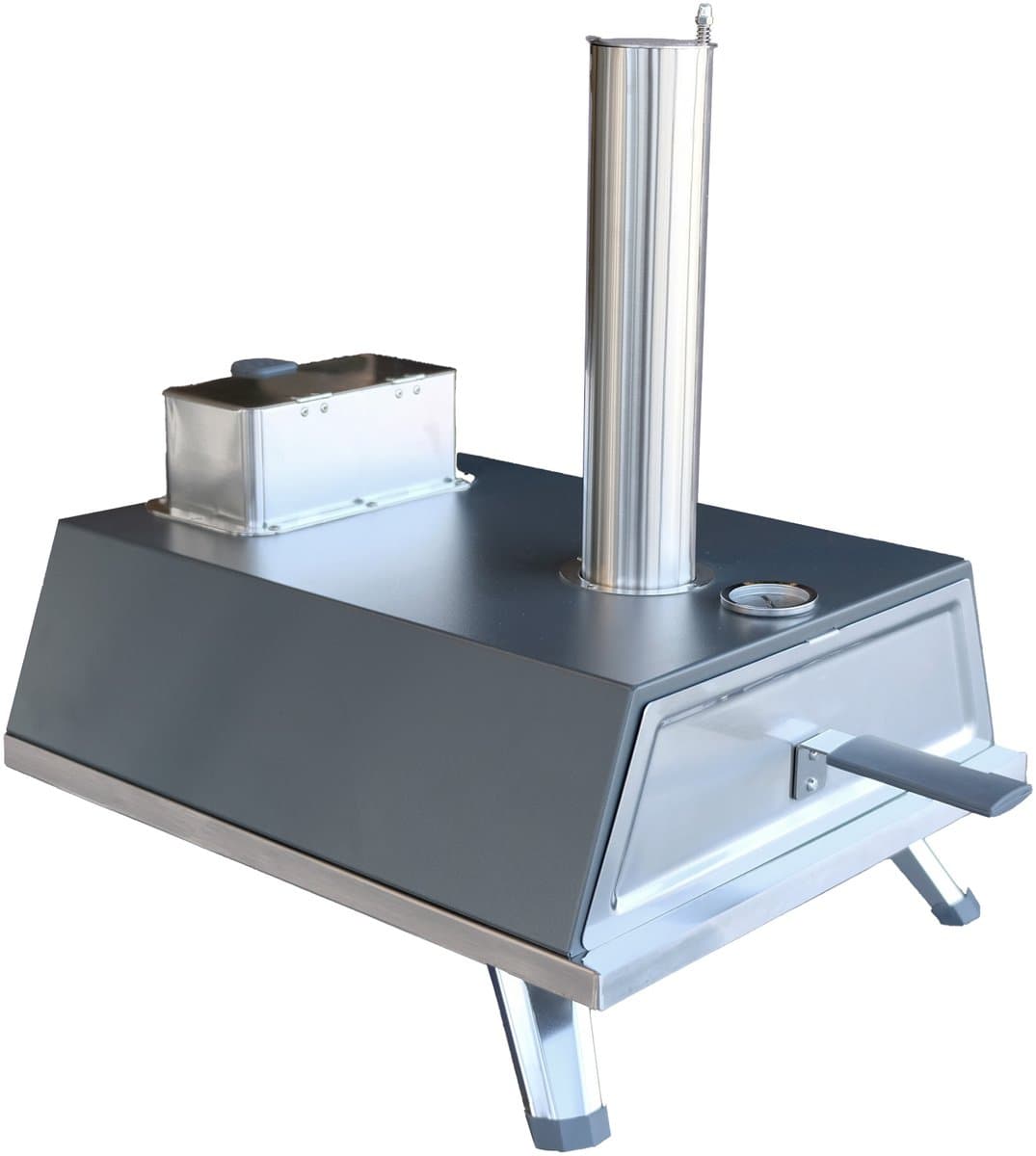 Buitenkado Pizzaoven Grijs - 69x40x44cm - Houtgestookt — afbeelding 1