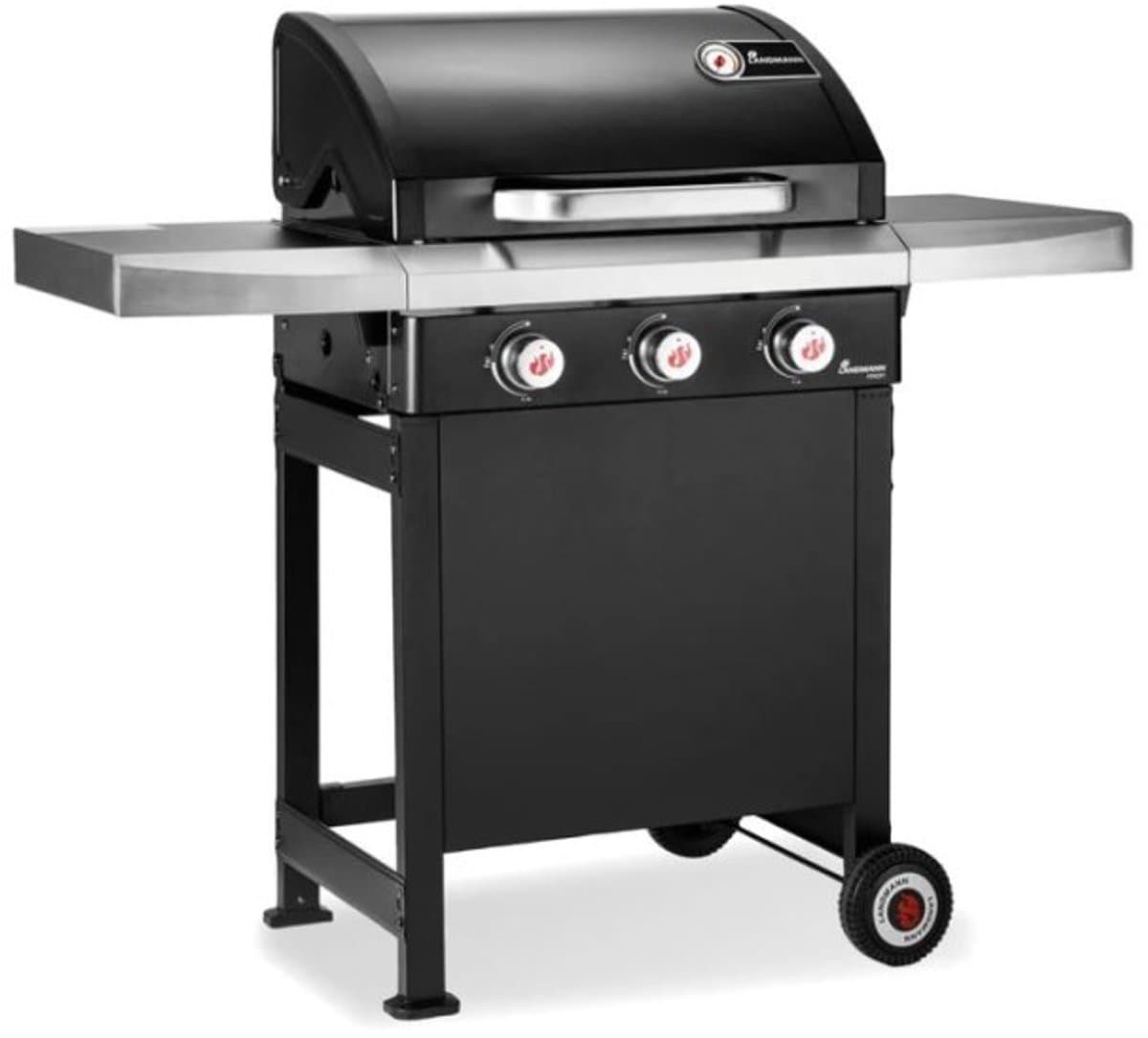 GasBBQ Landmann Trexon PTS 3.1 Zwart - 4 branders - Inclusief gasslang - Gas bbq barbecue — afbeelding 1