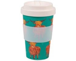 Gerecycled Reiscup van 400ml, Magnetron- en Vaatwasserbestendig