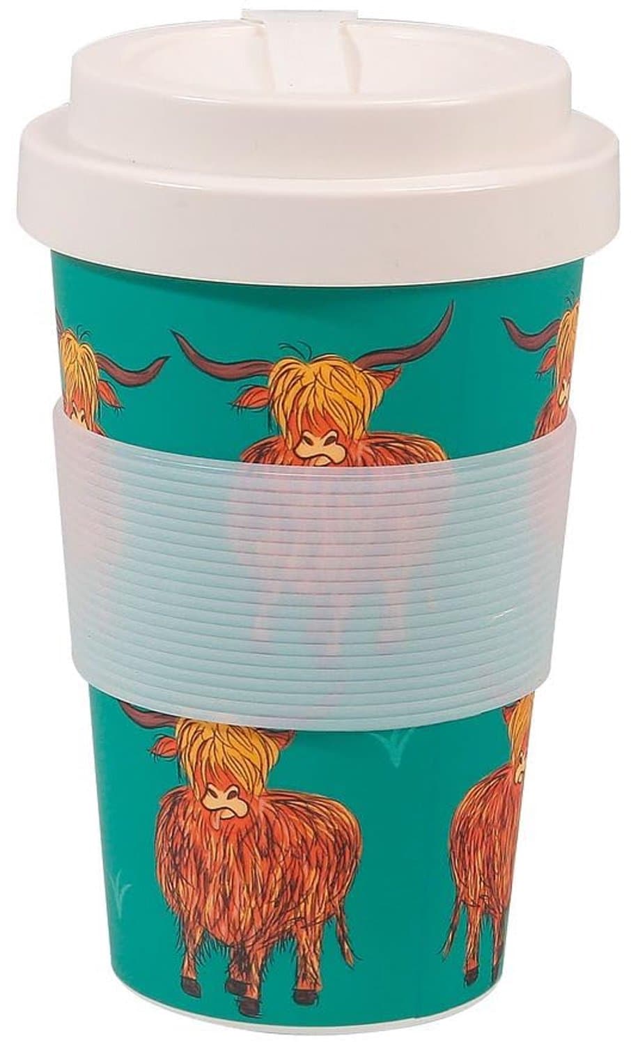 Gerecycled Reiscup van 400ml, Magnetron- en Vaatwasserbestendig — afbeelding 1
