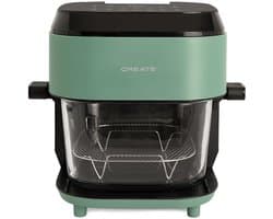 CREATE - Glazen heteluchtfriteuse van 6 L met vernevelingsfunctie - Salie - AIR FRYER STUDIO CRYSTAL LARGE