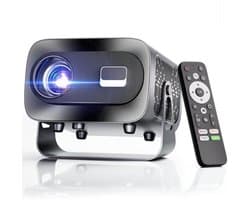 Draagbare Beamer 1080p 4K - LCD Display - 10000:1 Contrast - HDMI Bluetooth Wi-Fi - Mini Projector Thuisbioscoop