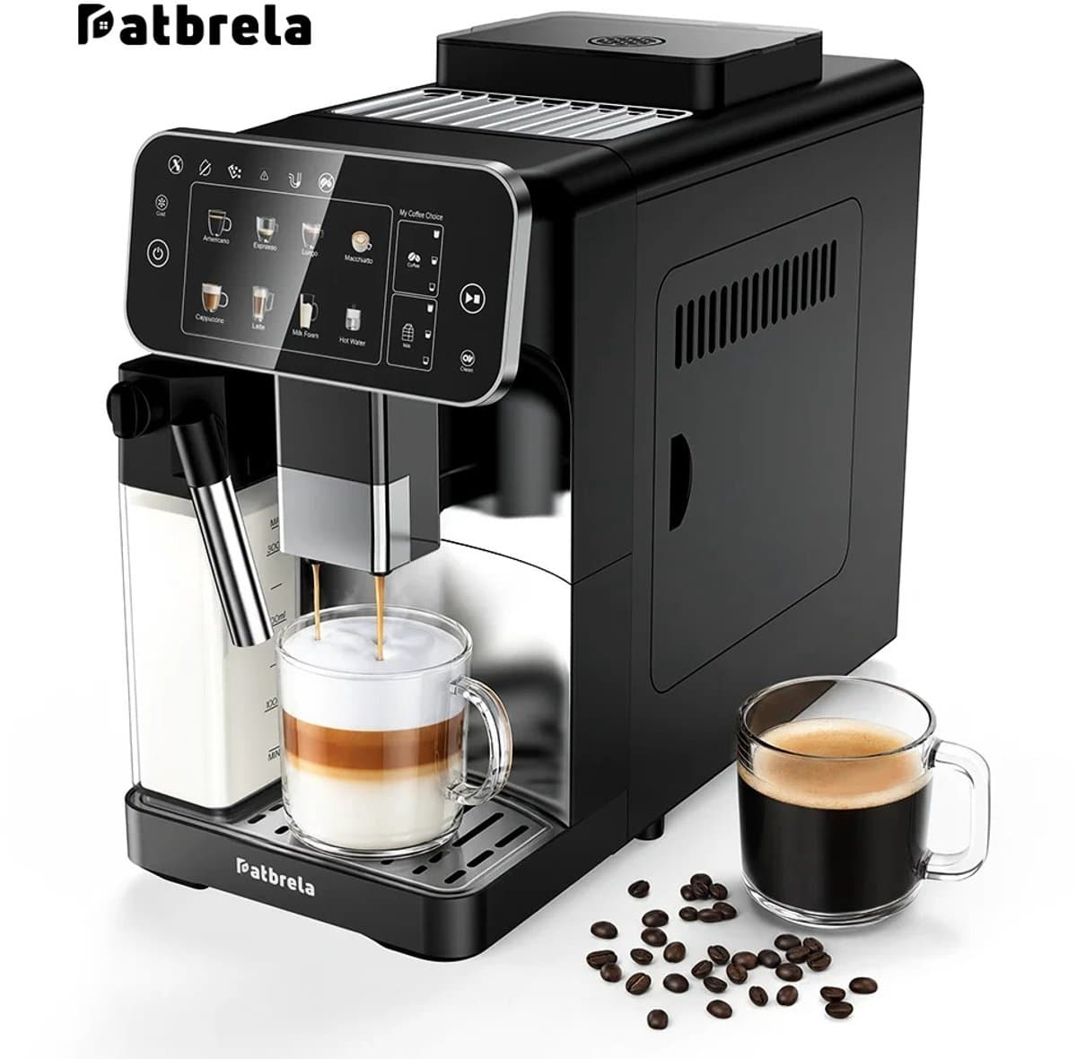 Innovastore Koffiemachine - Espressomachine - Koffiebonenmachine - LatteGo Melksysteem - Koffiezetapparaat - 8 koffiemenu's -Zwart — afbeelding 1