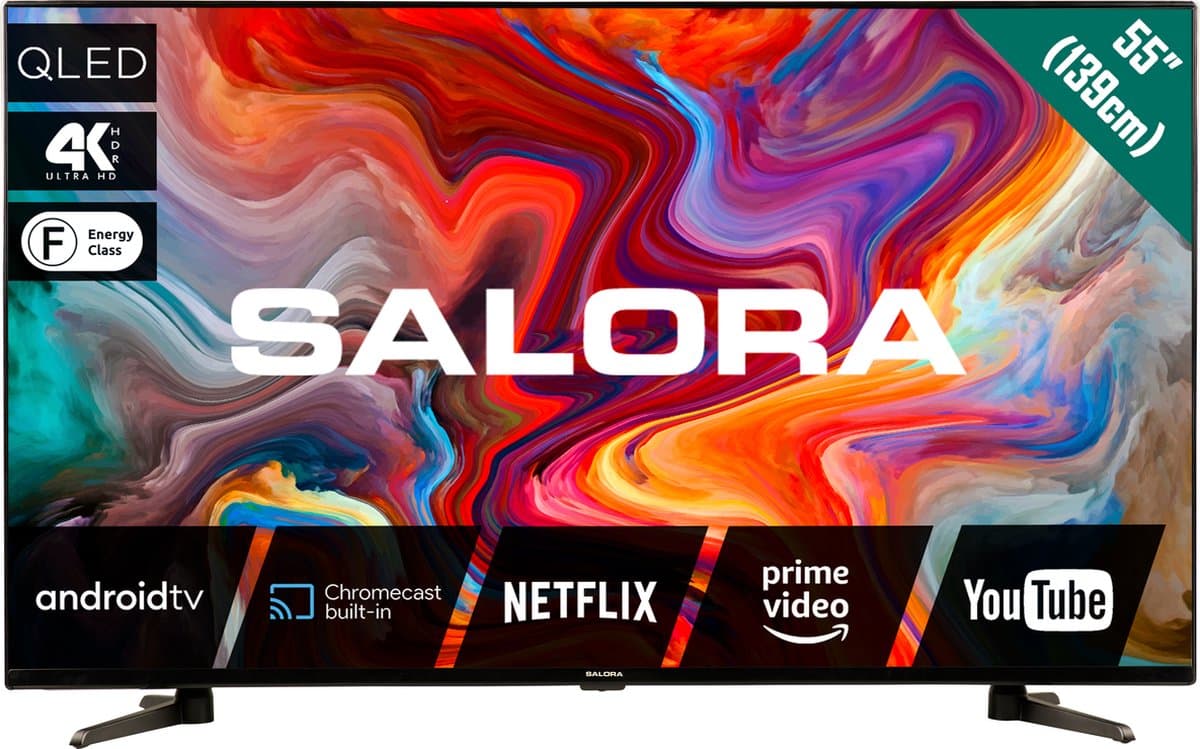 Salora 55QLEDTV Smart Televisie — afbeelding 1