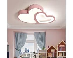 Moderne Dimbare Plafondlamp met Afstandsbediening voor Kinderkamer - Cartoon Design en Verzachte Kleuren