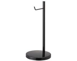 Headphone Stand - Stijlvolle en Duurzame Koptelefoonhouder van Staal, Zwart, 28 cm Hoog