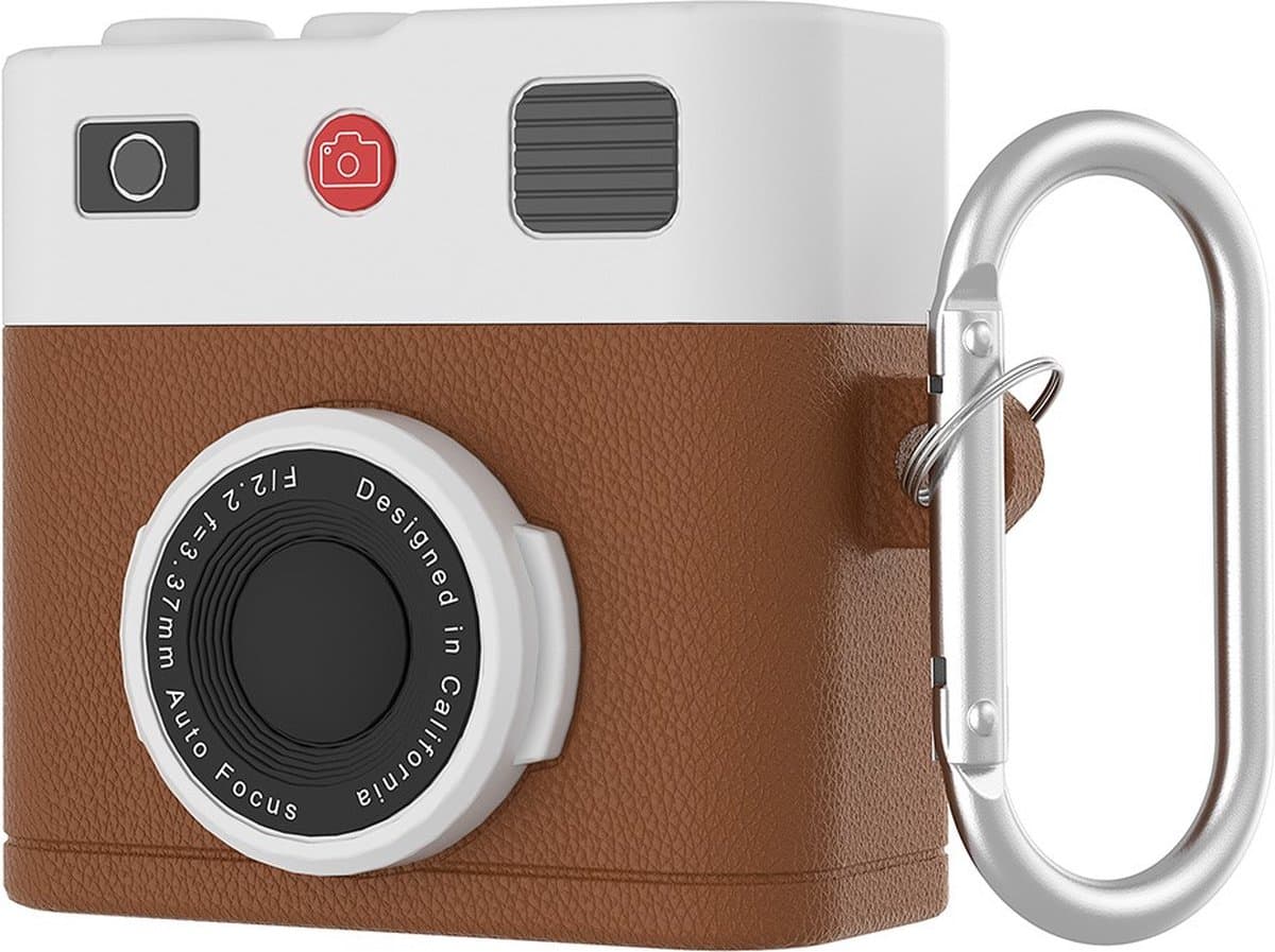 Telestore - hoesje geschikt voor AirPods 5 en AirPods 4 soft case cover - retro camara fototoestel - TPU hoesje Beschermhoes - AirPods 5 en 4 Cover - AirPods 5 / 4 hoesje - Geschikt voor Apple AirPods 5 en AirPods 4 - gel hoesje — afbeelding 1