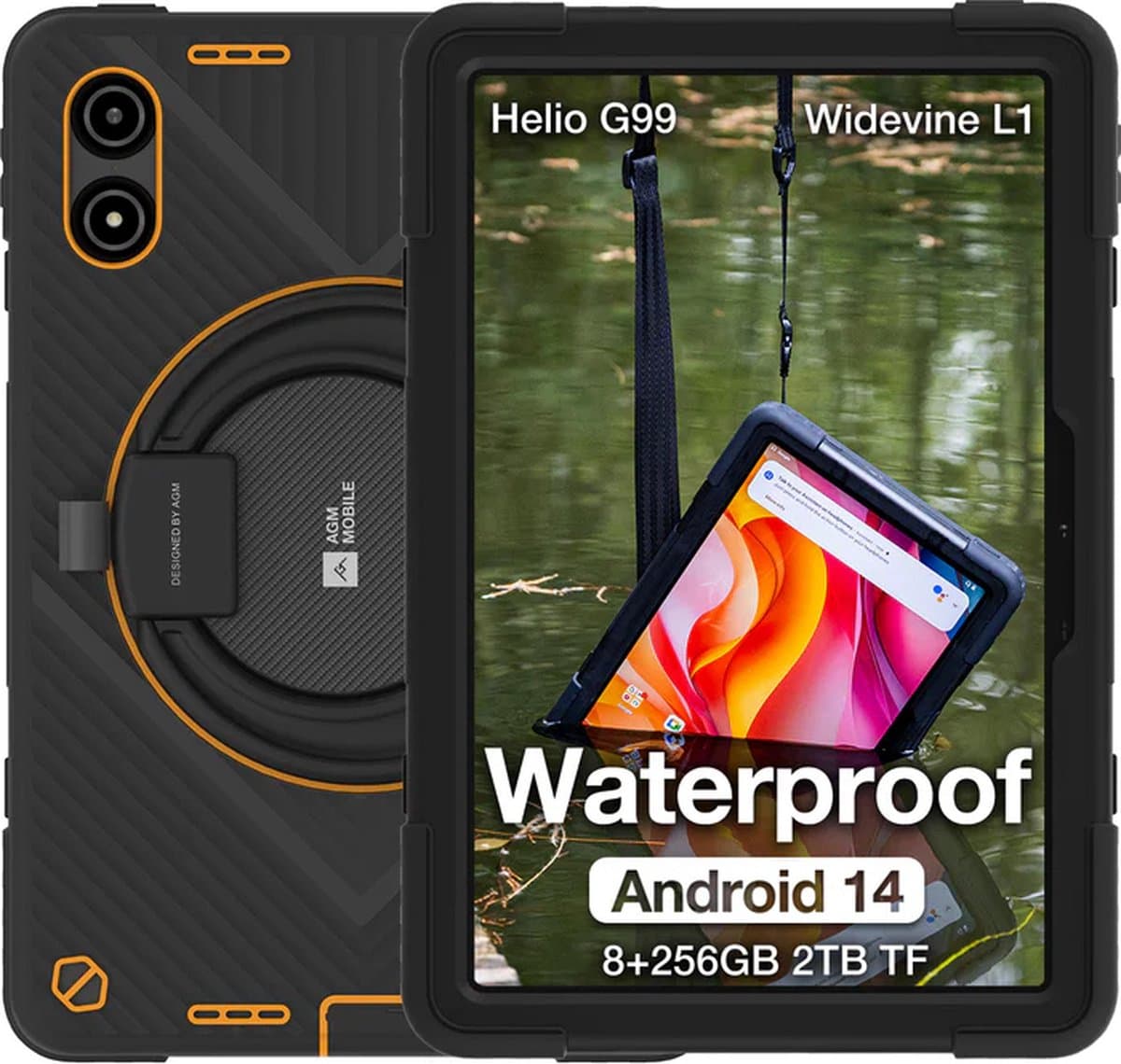 AGM PAD P2 ACTIVE 4G - Robuuste Tablet -Schokbestendig- Android 14 - 11"scherm - 8 + 8GB RAM - 256GB ROM — afbeelding 1