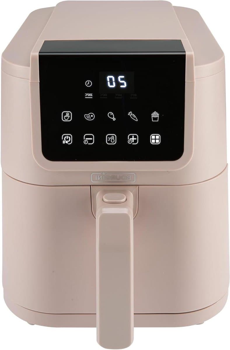 Airfryer Keramisch - Heteluchtoven Compact - Gezond Koken - Ultra Stil - 5 Liter - Beige — afbeelding 1