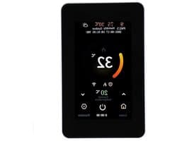 Digitale Thermostaat - Slimme Regelaar Vloerverwarming - Energie Besparen - Met CO2 Sensor - 60 mm Montagegat - Wit
