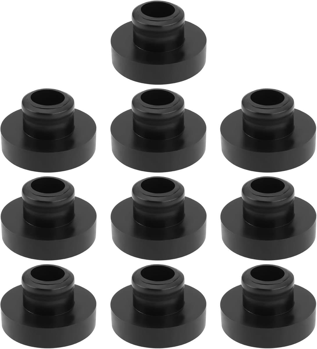 SnelShoppen - 10 Stuks Brandstoftank Bus Nitril Rubber Vervangingsonderdelen 1cm ID 2.8cm OD voor Grasmaaier Tuintractor Generator Brandstoftank — afbeelding 1