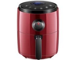 Heteluchtfriteuse - Airfryer Frituurpan - Gezond Koken - Olievrij Frituren - 3 Liter - Rood