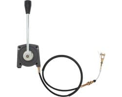 SnelShoppen - Universele Throttle Lever voor Tractor, Grasmaaier, Graafmachine, Boot - Zijmontage met 1,5m Kabel - Hoogwaardige Throttle Kabel voor Bu