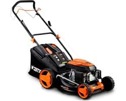 Benzine Grasmaaier - Loopmaaier - Gazon Onderhoud - Achterwielaandrijving - 46 cm Maaibreedte - Zwart
