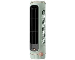 Mini torenventilator - Tafelventilator - Circulatieventilator - Drie windsnelheden - Geschikt voor slaapkamers, keukens en badkamers - Lichtgroen
