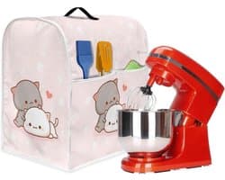 Mixerhoes Keukenmachine - Apparaathoes Mixer - Keuken Organiseren - Met Opbergvak - 37 cm hoog - Kattenprint