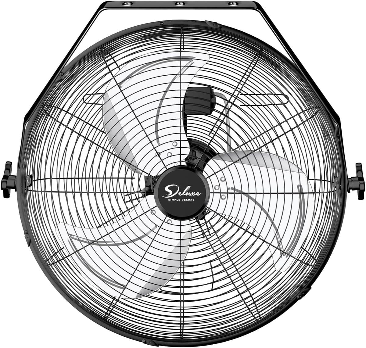 Wandventilator Metaal - Industriële Ventilator - Werkplaats Koelen - Stille Werking - 508 cm - Zwart — afbeelding 1