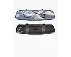 Auto Camera Dubbele Lens - Dashcam Rijrecorder - Veilig Rijden - 4.3 Inch Touchscreen - 1080p HD Resolutie - Zwart