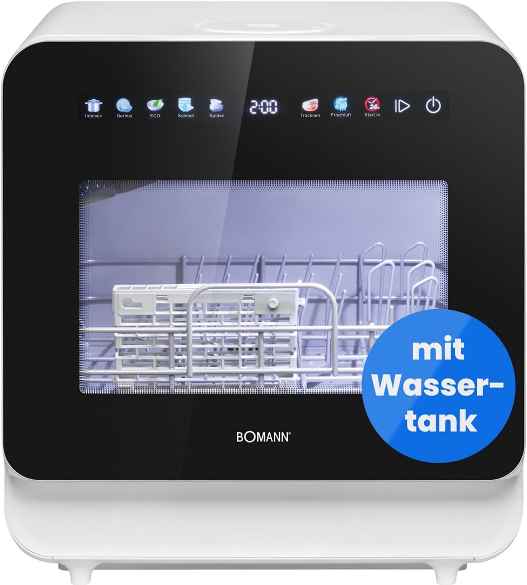 Bomann TSG 5702 - Mini vaatwasser - met en zonder wateraansluiting te gebruiken - 5 Liter reservoir - Energieklasse C — afbeelding 1