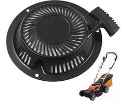 Startmotor Grasmaaier - Trekstarter Terugslagstarter - Motor Starten - Hoge Kwaliteit Metaal - 210 mm - Zwart