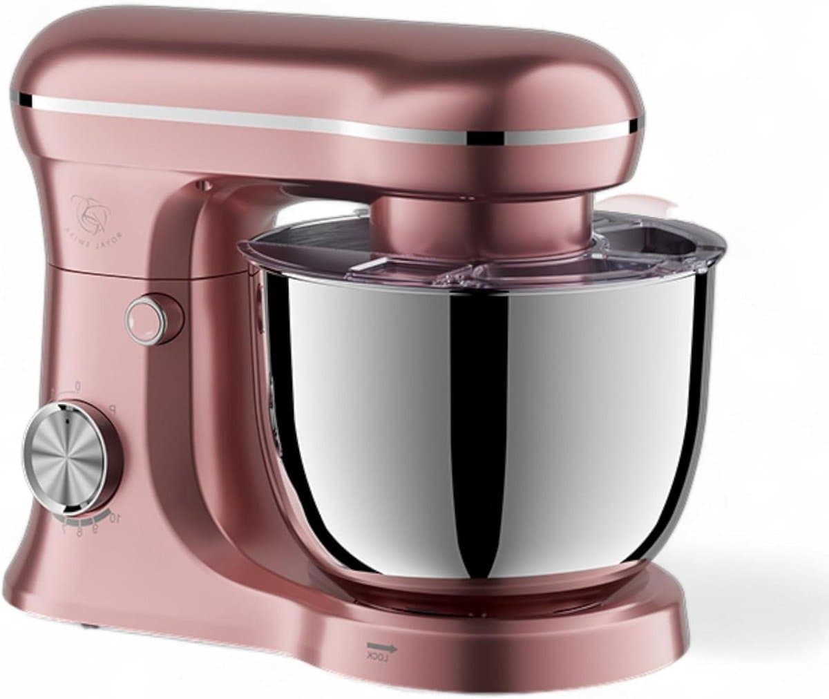 Keukenmachine - Mixer Robot - Bakken en Koken - Krachtig Planetair Systeem - 5 Liter Kom - Roze — afbeelding 1
