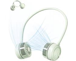 Nekventilator (knopmodel) - 64×64×48 mm - Slanglengte 42 cm - Flexibel en opvouwbaar - Handsfree ventilator zonder bladen - 3 windsnelheden - Stil en lichtgewicht - Geschikt voor reizen, sporten, kantoor en buitenactiviteiten - Milieuvriendelijk