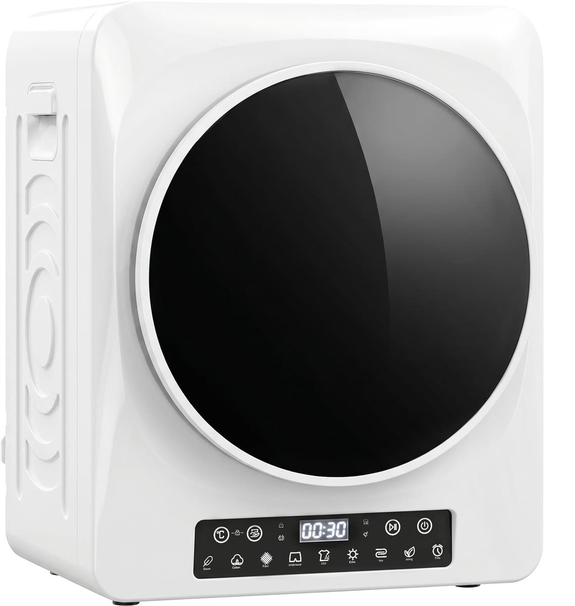 HOMCOM Laundry Dryer-Stahl, Edelstahl-49L x 43B x 61H cm-Weiß — afbeelding 1