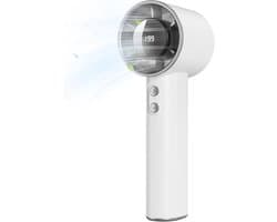 Handventilator oplaadbaar – 199 snelheden – USB tafelventilator met LED display – 3000mAh