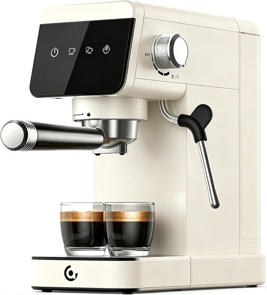 Espressomachine 20 bar - Koffiezetapparaat - Thuis barista - LED Touchscreen - 12L Tank - Zilver — afbeelding 1